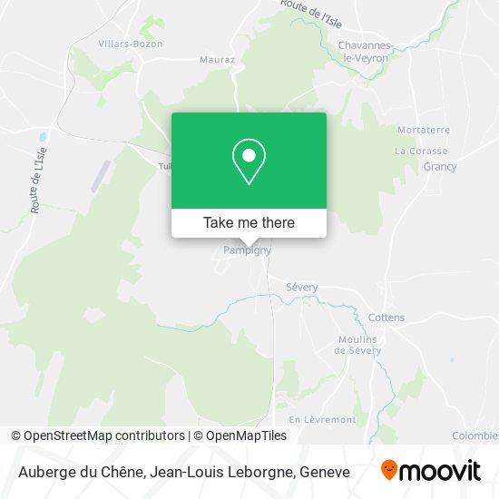 Auberge du Chêne, Jean-Louis Leborgne map
