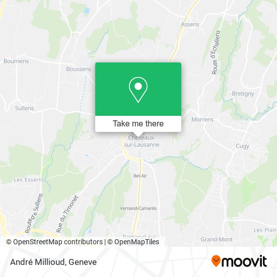 André Millioud map