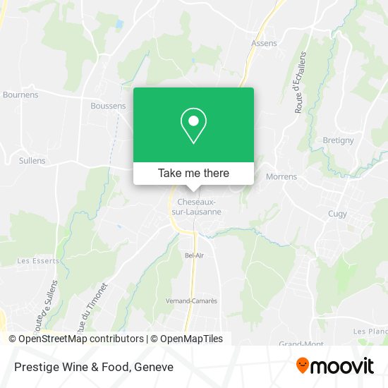 Prestige Wine & Food map