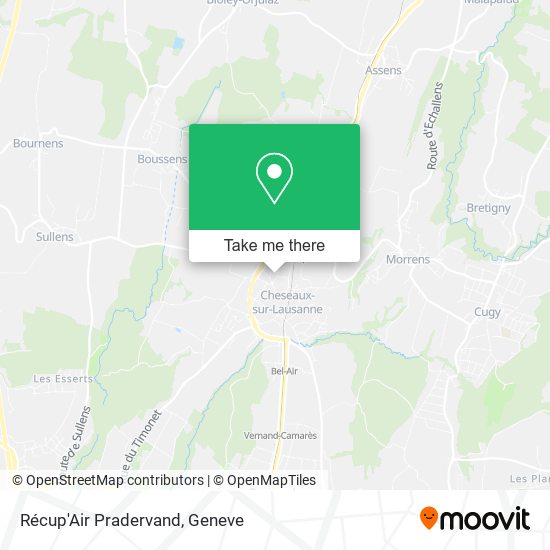 Récup'Air Pradervand map
