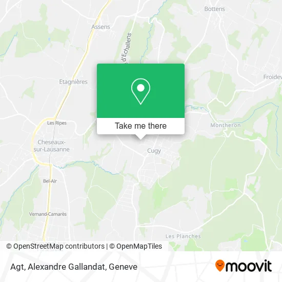 Agt, Alexandre Gallandat map