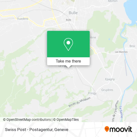 Swiss Post - Postagentur map