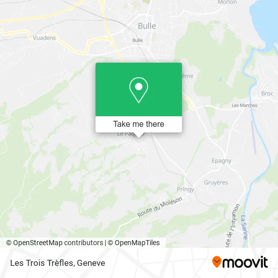 Les Trois Trèfles map