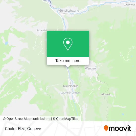 Chalet Elza map