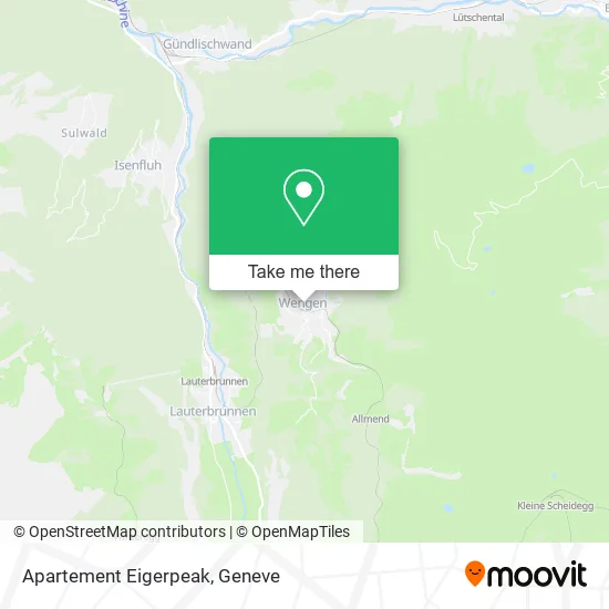 Apartement Eigerpeak map