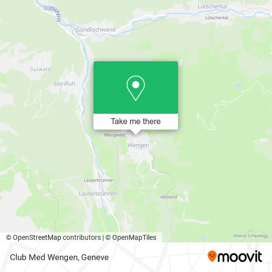 Club Med Wengen map
