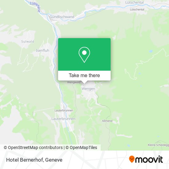 Hotel Bernerhof map