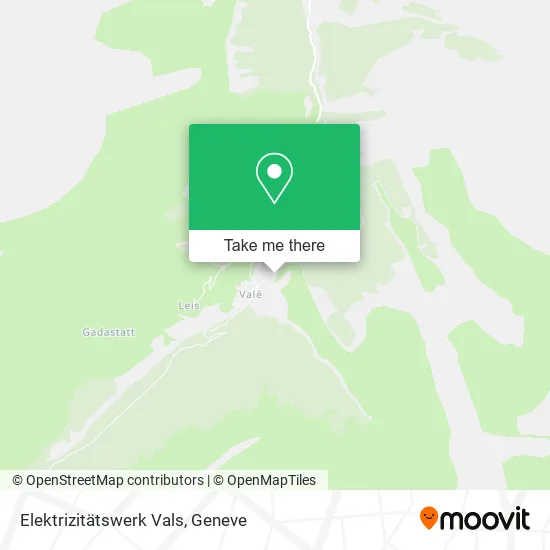 Elektrizitätswerk Vals map