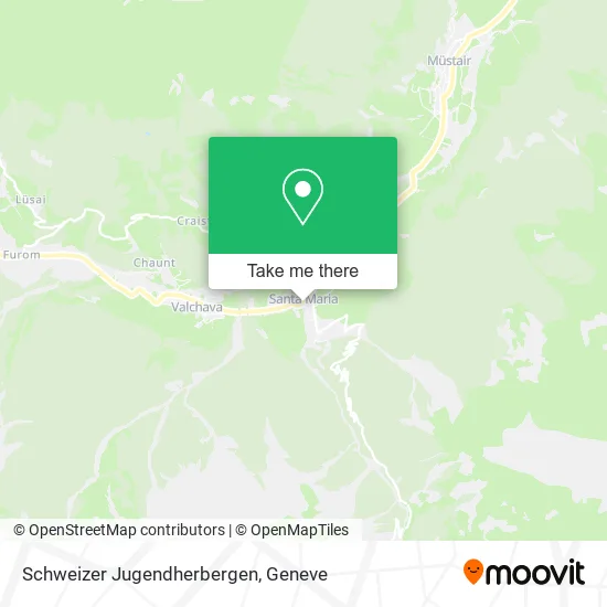 Schweizer Jugendherbergen map