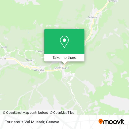 Tourismus Val Müstair map