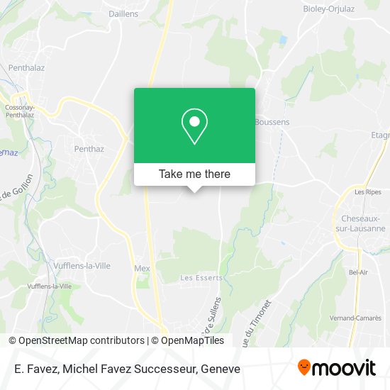 E. Favez, Michel Favez Successeur map