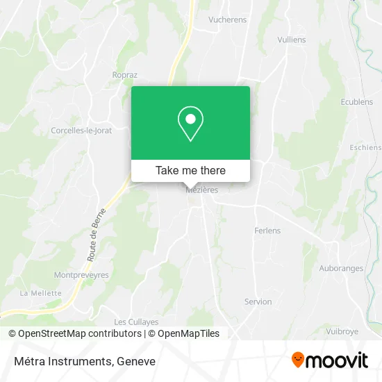 Métra Instruments map