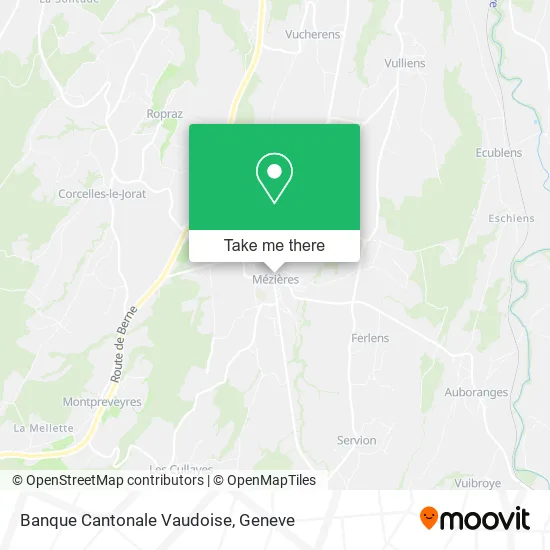 Banque Cantonale Vaudoise map
