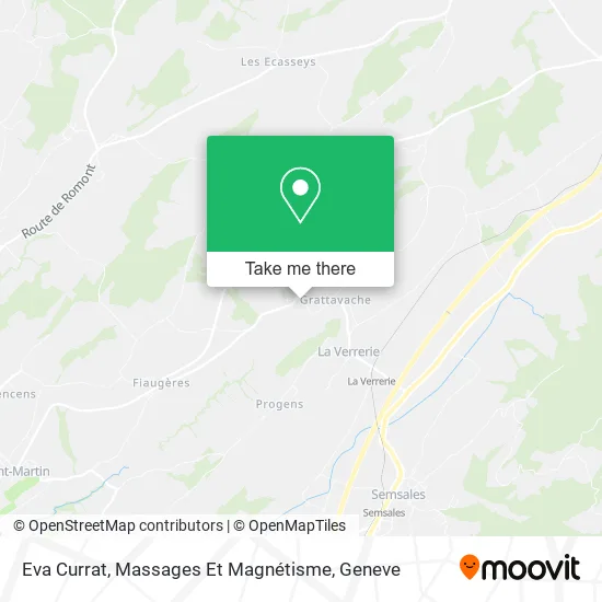 Eva Currat, Massages Et Magnétisme map