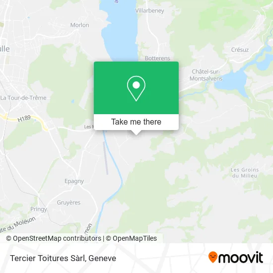 Tercier Toitures Sàrl map