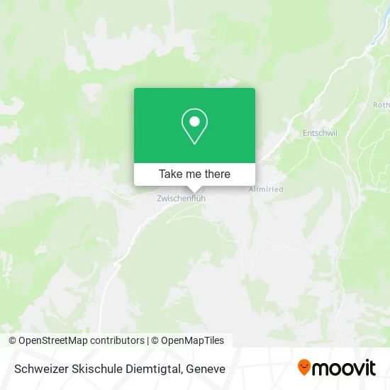 Schweizer Skischule Diemtigtal map