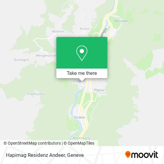 Hapimag Residenz Andeer map