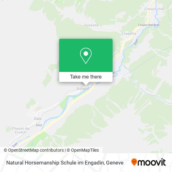 Natural Horsemanship Schule im Engadin map