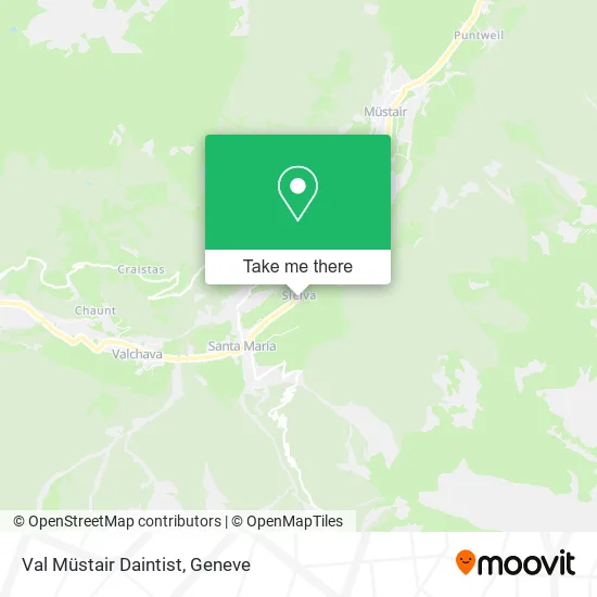 Val Müstair Daintist map