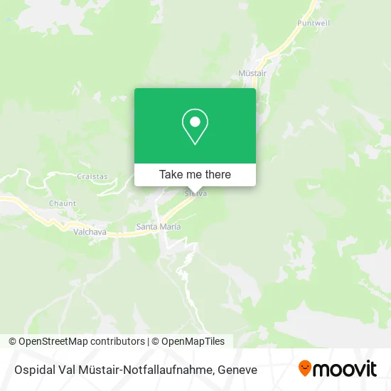 Ospidal Val Müstair-Notfallaufnahme map