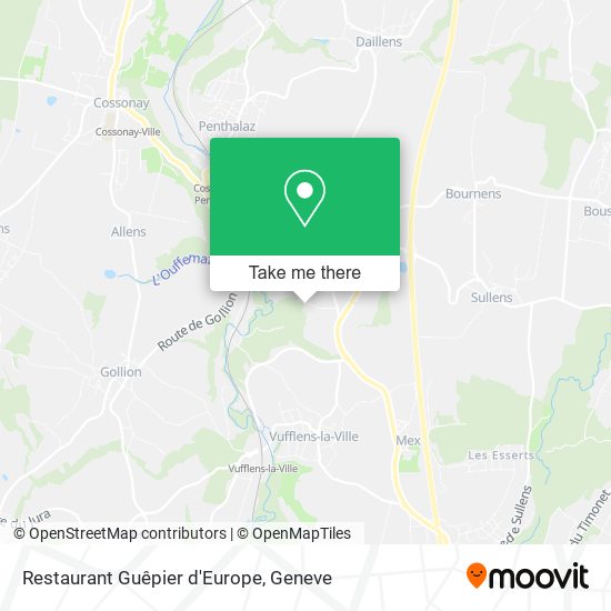 Restaurant Guêpier d'Europe map