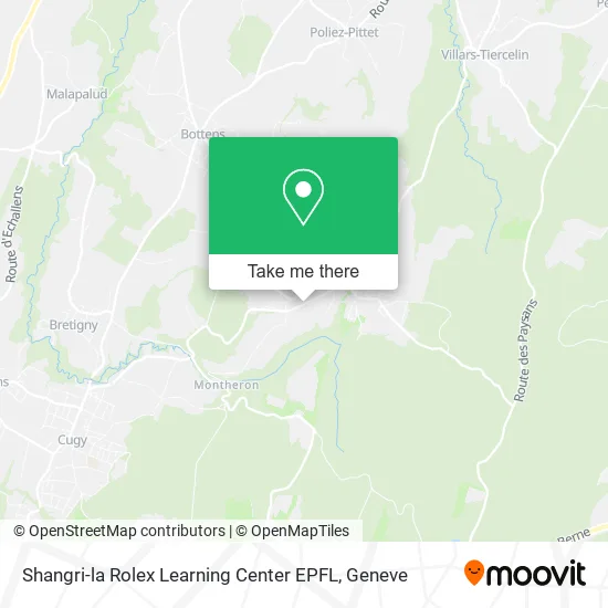 Shangri-la Rolex Learning Center EPFL map