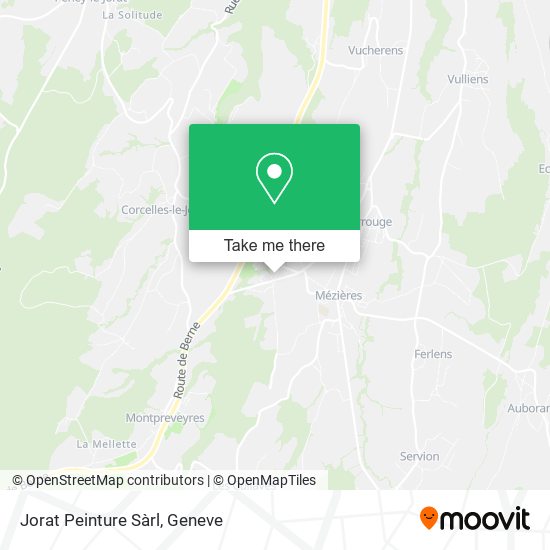 Jorat Peinture Sàrl map