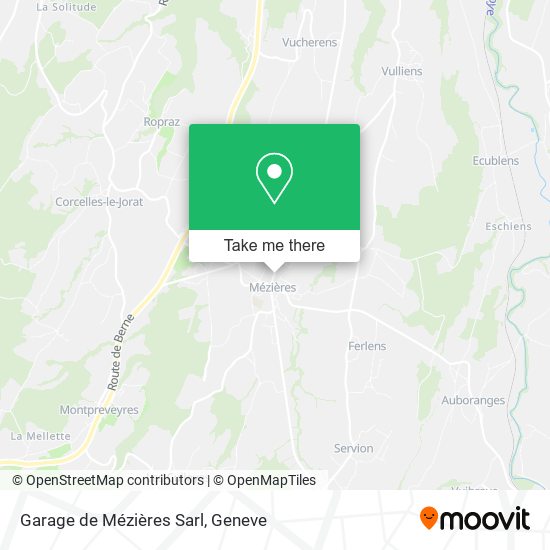 Garage de Mézières Sarl map