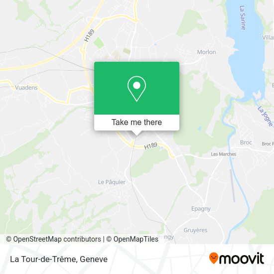 La Tour-de-Trême map