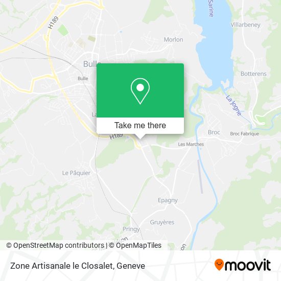 Zone Artisanale le Closalet map