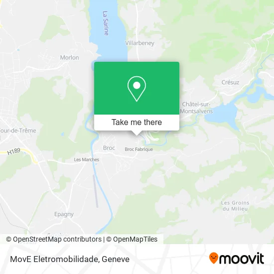 MovE Eletromobilidade map