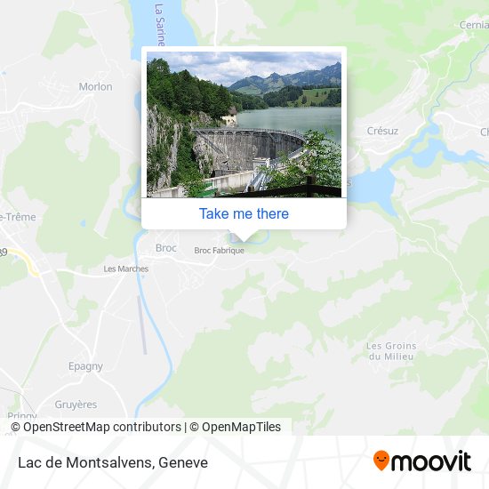 Lac de Montsalvens map