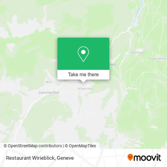 Restaurant Wirieblick map