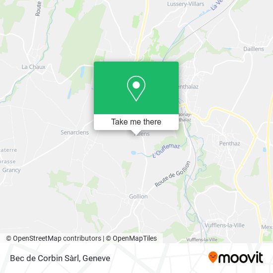 Bec de Corbin Sàrl map