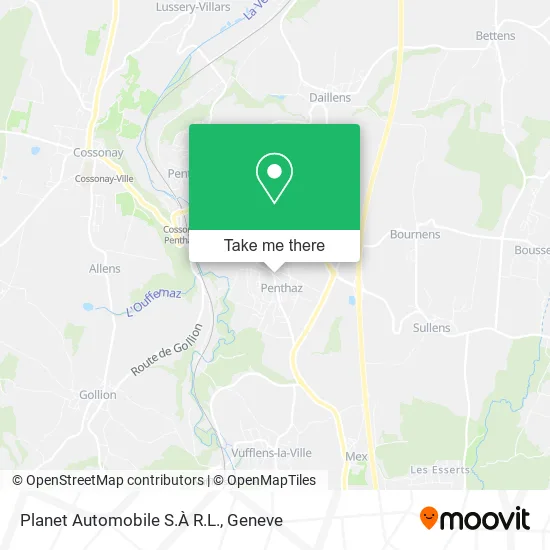 Planet Automobile S.À R.L. map