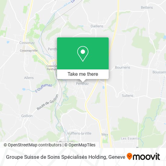 Groupe Suisse de Soins Spécialisés Holding map