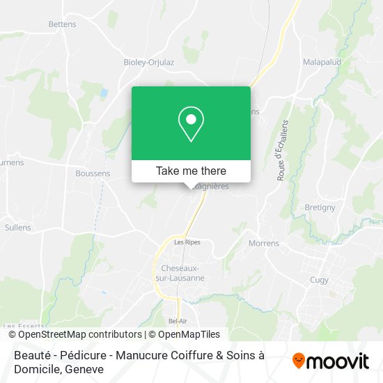 Beauté - Pédicure - Manucure Coiffure & Soins à Domicile map