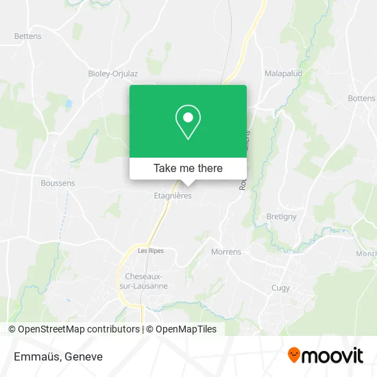 Emmaüs map