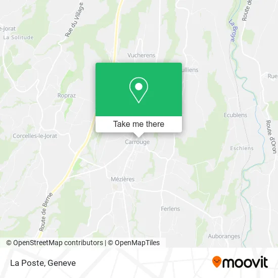 La Poste map
