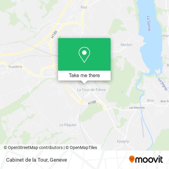 Cabinet de la Tour map