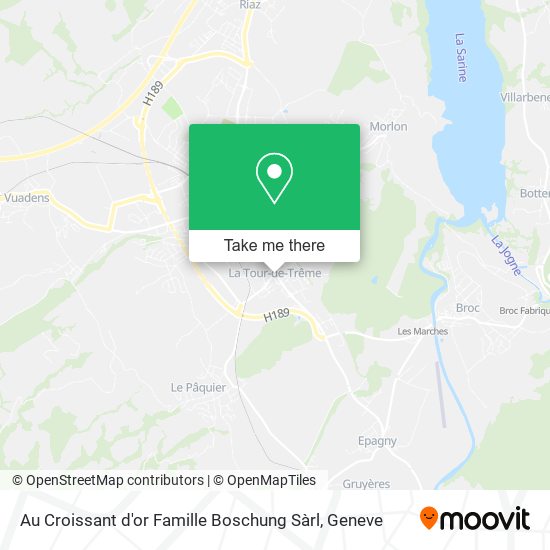 Au Croissant d'or Famille Boschung Sàrl map