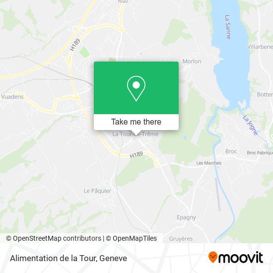 Alimentation de la Tour map