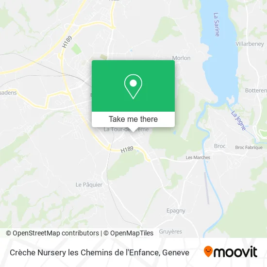 Crèche Nursery les Chemins de l'Enfance map