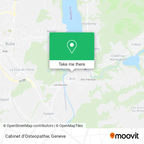 Cabinet d'Osteopathie map