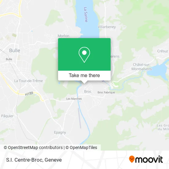 S.I. Centre-Broc map