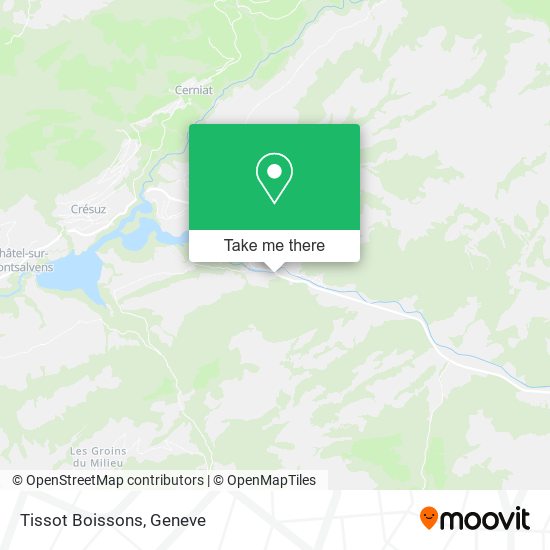 Tissot Boissons map