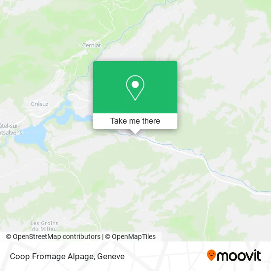 Coop Fromage Alpage map