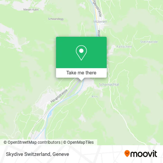 Skydive Switzerland map