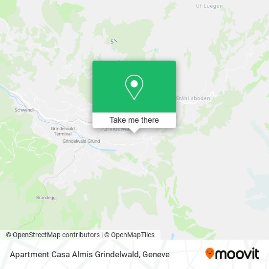 Apartment Casa Almis Grindelwald Karte