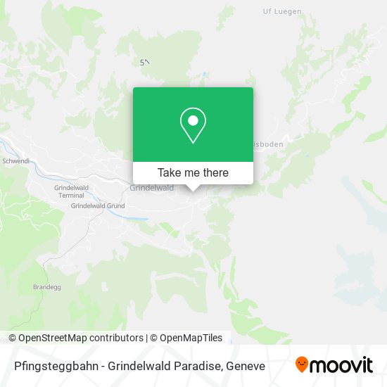 Pfingsteggbahn - Grindelwald Paradise map